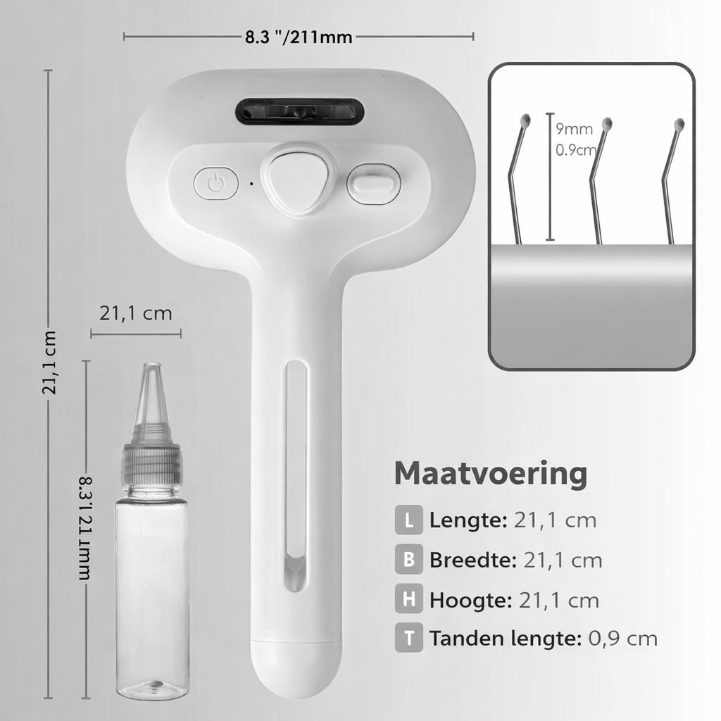 Snufly™ Verwenborstel – Zachte verzorging met één druk op de knop