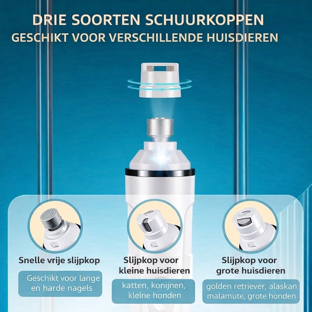 Snufly™ LED Nagelslijper – Stil, veilig en draadloos