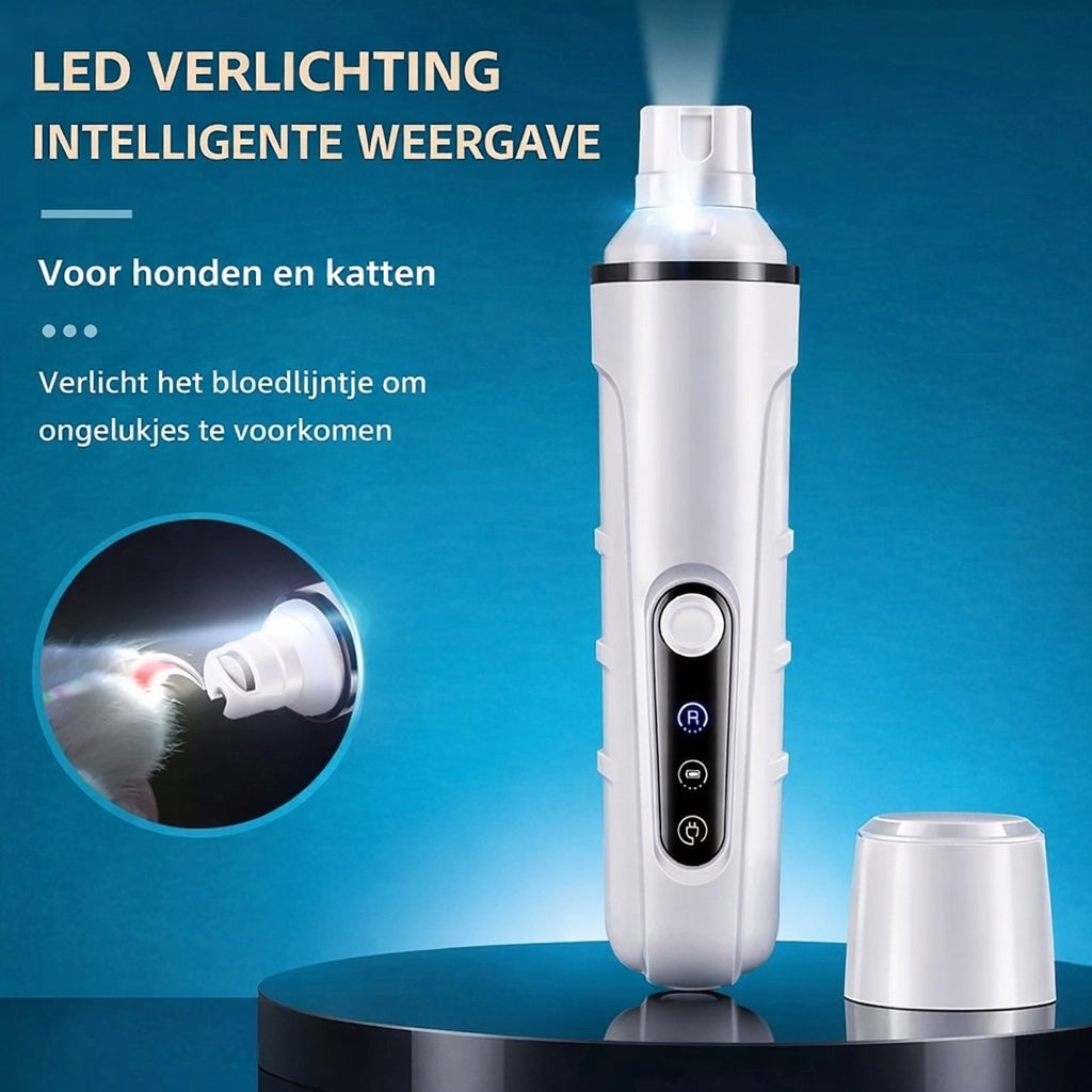 Snufly™ LED Nagelslijper – Stil, veilig en draadloos