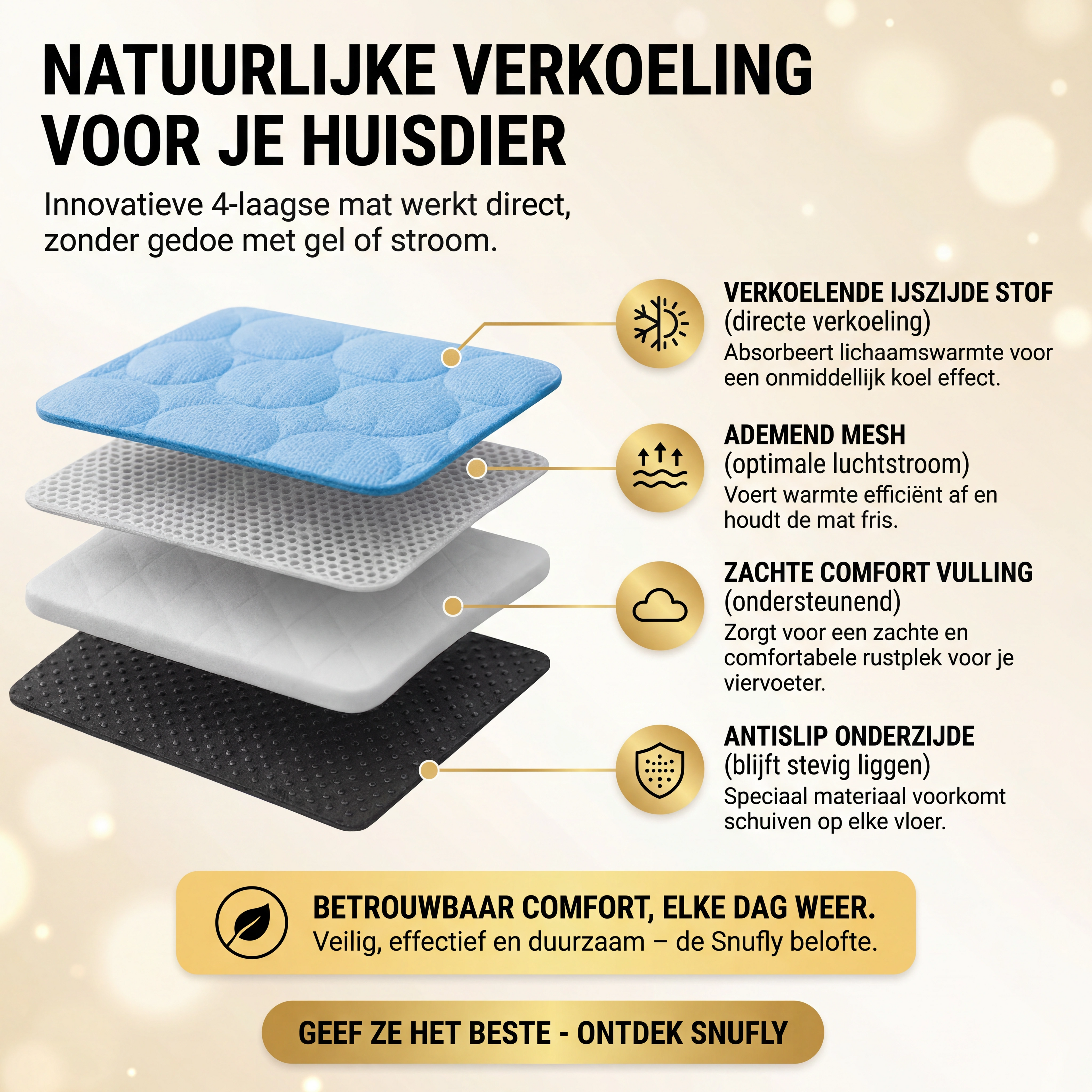 CoolRest – Verkoeling zonder stroom of water SNUFLY